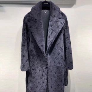 monogram shearling coat louis vuitton|Patchwork Shearling Coat .